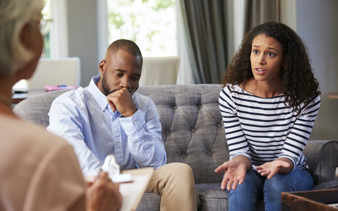 Young couple having marriage counselling Young couple having marriage counselling